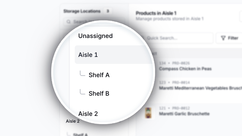 Nested Storage Locations