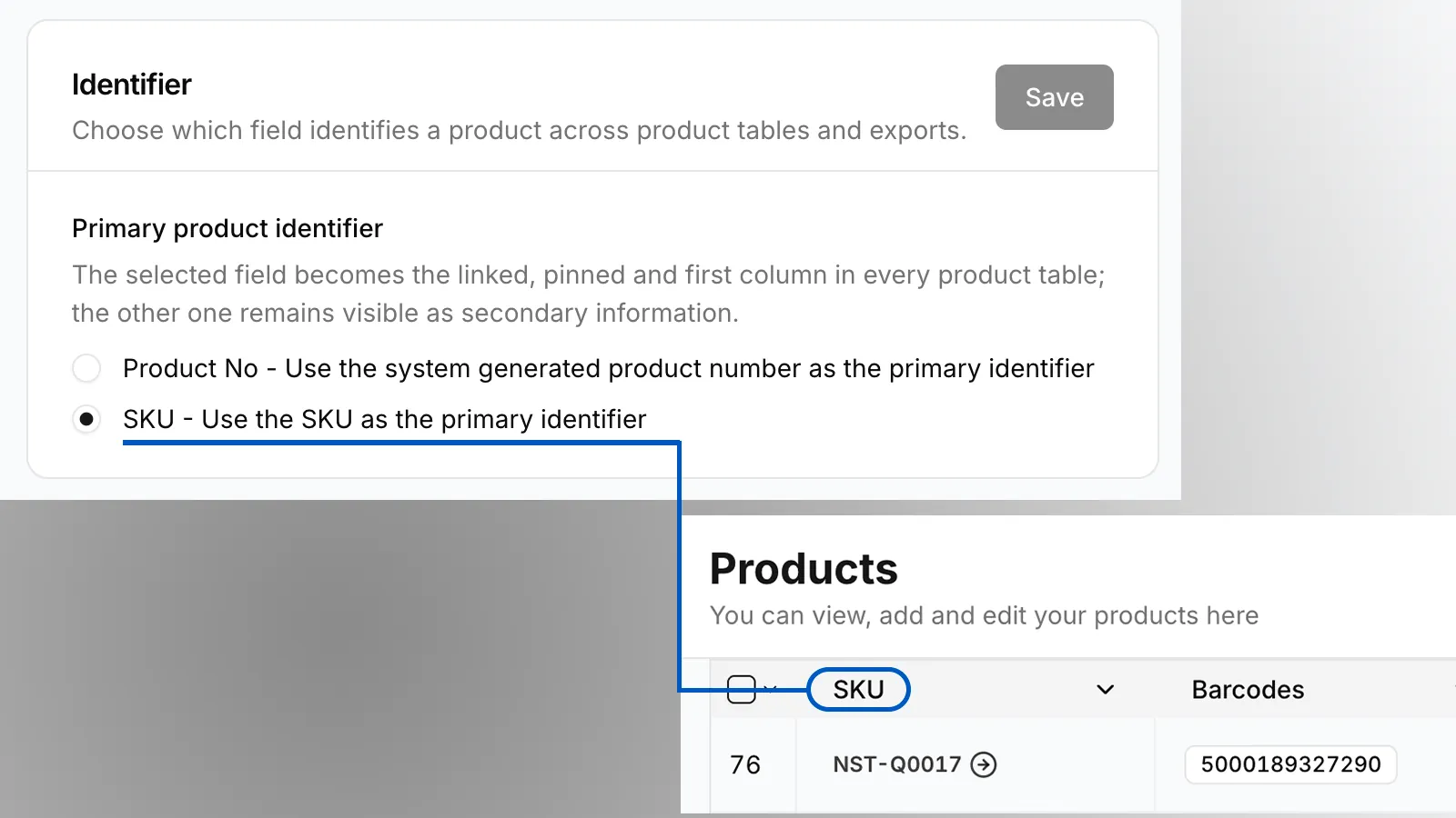 Product Identifier